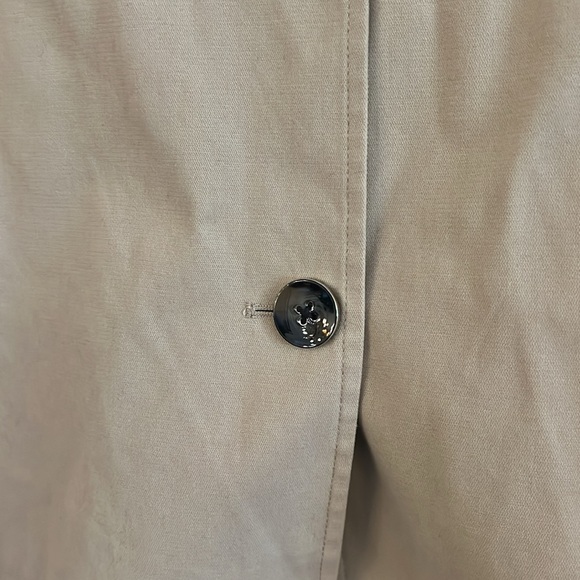 Lands' End Tan Cape Jacket with Notched Lapel - Picture 4 of 8